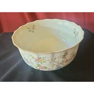 Andrea Sadak Bowl - Floral Pattern Corona - 7.25" Diameter x 3"serving bowl